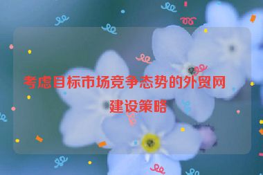 考慮目標市場競爭態(tài)勢的外貿(mào)網(wǎng)站建設策略
