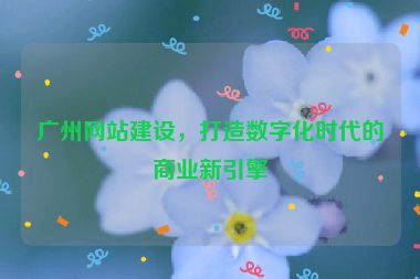 廣州網(wǎng)站建設(shè)，打造數(shù)字化時(shí)代的商業(yè)新引擎