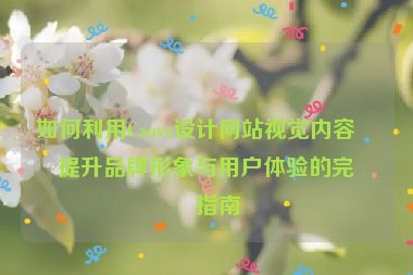 如何利用Canva設(shè)計(jì)網(wǎng)站視覺內(nèi)容？提升品牌形象與用戶體驗(yàn)的完整指南
