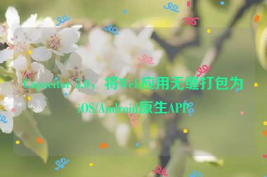 Capacitor 5.0，將Web應(yīng)用無(wú)縫打包為iOS/Android原生APP