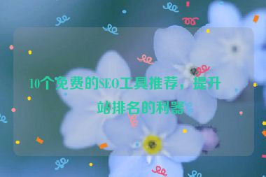 10個免費的SEO工具推薦，提升網(wǎng)站排名的利器