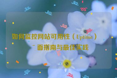 如何監(jiān)控網(wǎng)站可用性（Uptime）全面指南與最佳實(shí)踐