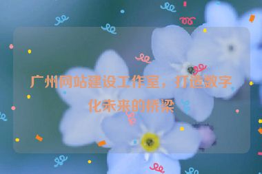 廣州網(wǎng)站建設(shè)工作室，打造數(shù)字化未來(lái)的橋梁