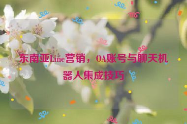 東南亞Line營(yíng)銷，OA賬號(hào)與聊天機(jī)器人集成技巧