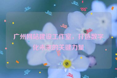 廣州網(wǎng)站建設(shè)工作室，打造數(shù)字化未來(lái)的關(guān)鍵力量