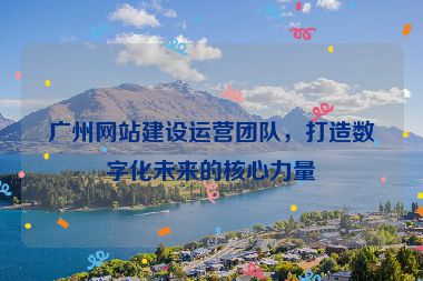 廣州網(wǎng)站建設(shè)運(yùn)營(yíng)團(tuán)隊(duì)，打造數(shù)字化未來(lái)的核心力量