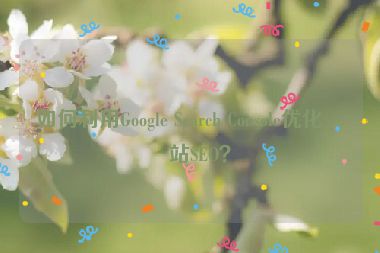 如何利用Google Search Console優(yōu)化網(wǎng)站SEO？