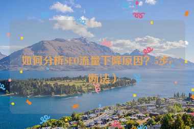 如何分析SEO流量下降原因？5步診斷法）